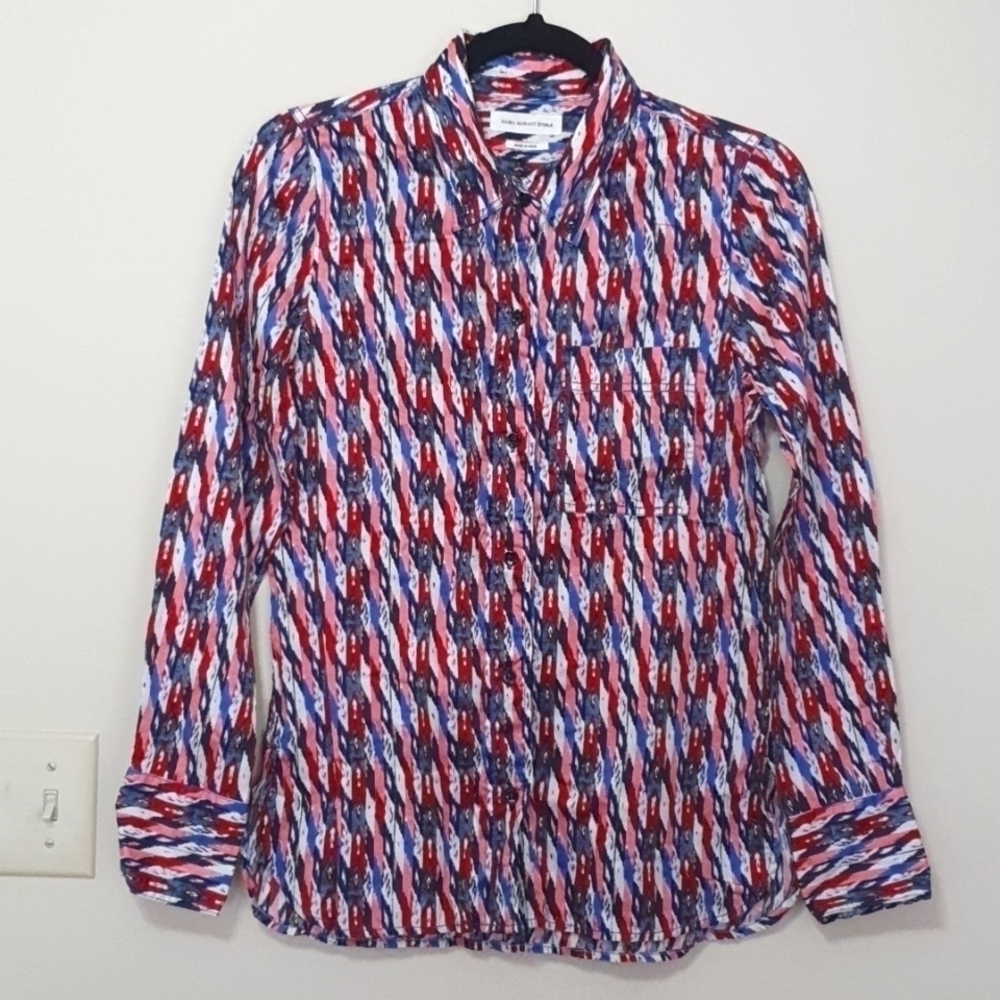 Isable Marant Etoile Multicolor Button Down Shirt